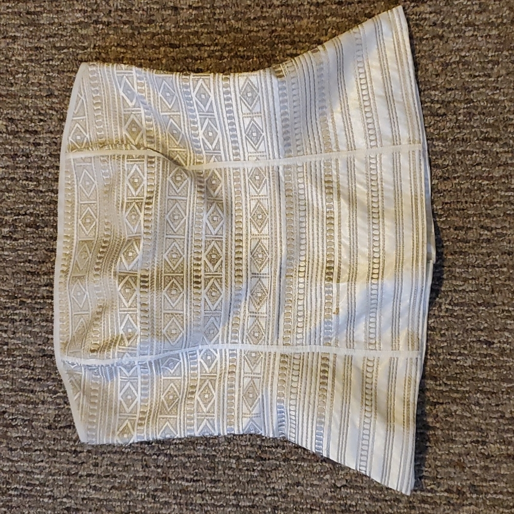 White House | Black Market White Corset Top